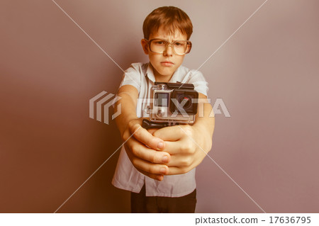 a boy of 10 years of European appearance with 17636795