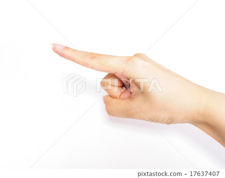女人的手指向 女人的手指向 17637407