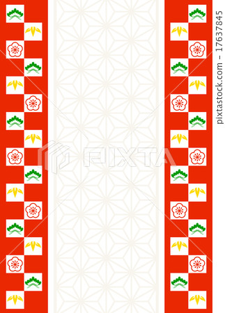 Shochiku Meishi and hemp leaf pattern 17637845