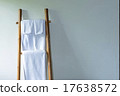 Towel on bamboo hanger 17638572