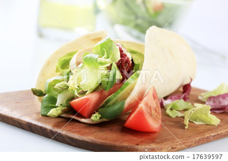 Vegetarian wrap sandwich Vegetarian wrap sandwich 17639597