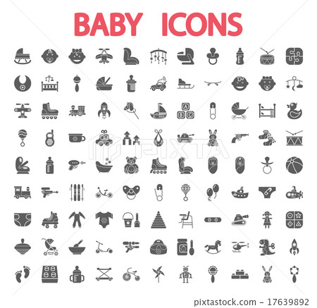 Baby icons set. Baby icons set. 17639892