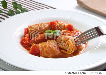 Roll cabbage meat dish section 17640366