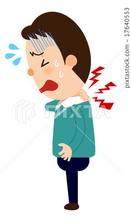 男性僵硬的脖子 17640553