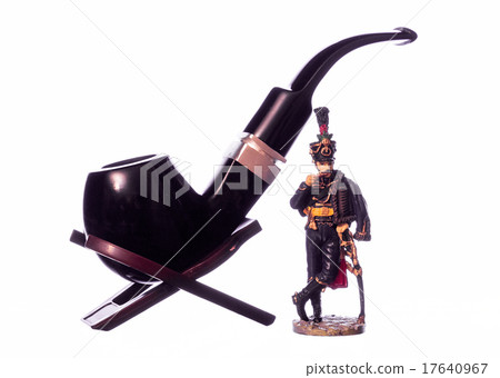 Figure of a hussar and Smoking pipe Figure of a hussar and Smoking pipe 17640967