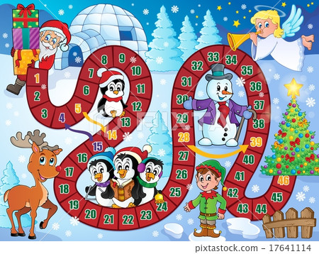 Board game image with Christmas theme 1 Board game image with Christmas theme 1 17641114