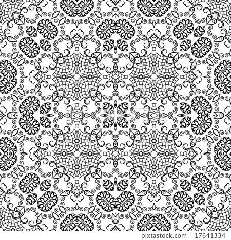 Abstract seamless outline pattern Abstract seamless outline pattern 17641334