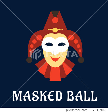 Jester mask with collar and hat 17641902