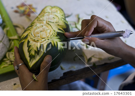 Papaya Carving Art Papaya Carving Art 17643301