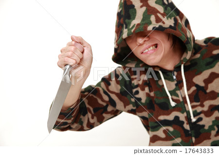 A wanderer striking with a kitchen knife 17643833