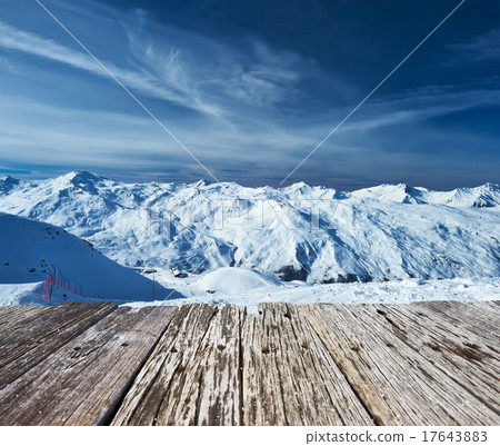 Mountains with snow in winter Mountains with snow in winter 17643883