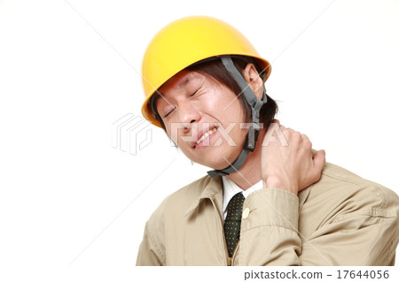 Workers suffering from shoulder stiffness Workers suffering from shoulder stiffness 17644056