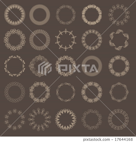 Guilloche vector elements. Guilloche vector elements. 17644168