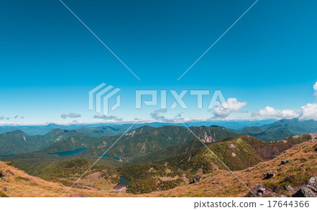 從日光Shirane火山的山頂 從日光Shirane火山的山頂 17644366