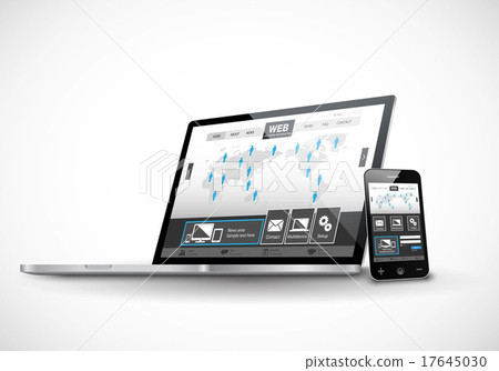 Smartphone and laptop website 17645030