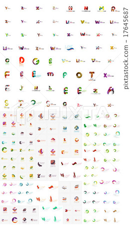 Logo mega collection, abstract geometric business 17645687