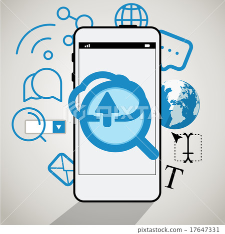 Modern smartphone interface. Comminication concept 17647331