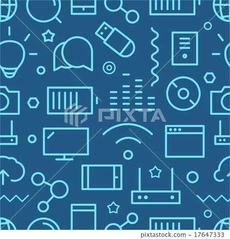 Different web icons seamless pattern 17647333