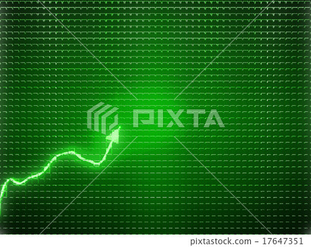 Green trend as success symbol or financial growth 17647351