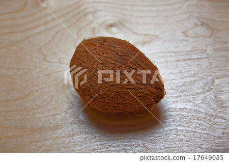 Large whole coconut with hairy surface Large whole coconut with hairy surface 17649085