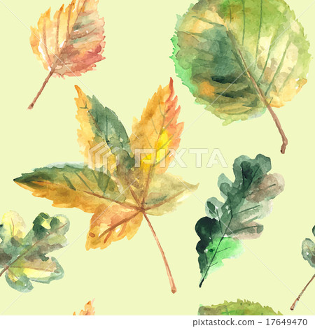 Hand drawn autumn leaves 17649470