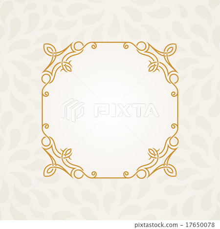 Calligraphic frame. Vector vintage elegant text - Stock Illustration ...