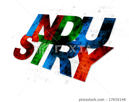 Finance concept: Industry on Digital background 17650146