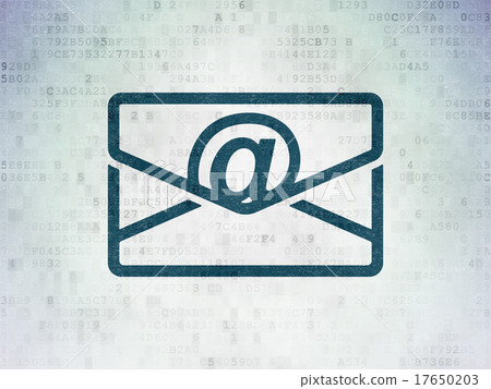 Finance concept: Email on Digital Paper background Finance concept: Email on Digital Paper background 17650203