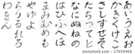刷字符日語音節 17650468