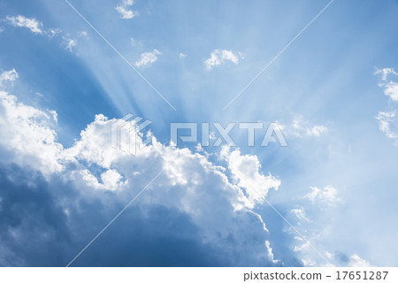 Twilight ray and summer sky Twilight ray and summer sky 17651287