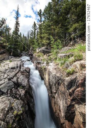 Waterfall .Scenic view along the Beartooth Highway 17652467