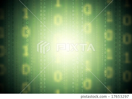 Green binary system code vector background - Stock Illustration ...