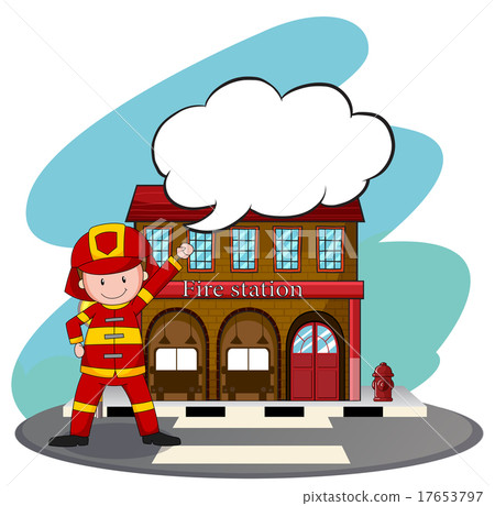 Firemen working at the fire station Firemen working at the fire station 17653797