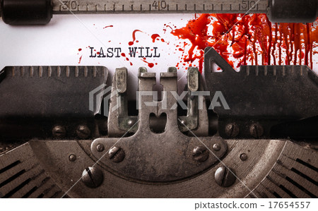 Bloody note - Vintage inscription Bloody note - Vintage inscription 17654557