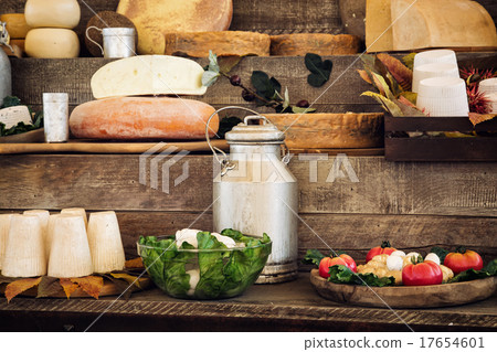 Dairy products and vegetables 17654601