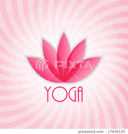 Lotus Flower Sign for Wellness, Spa and Yoga 17656130
