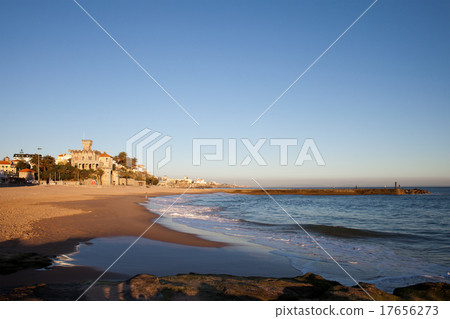 Tamariz Beach in Estoril at Sunset 17656273