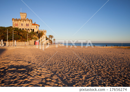 Tamariz Beach in Estoril at Sunset 17656274