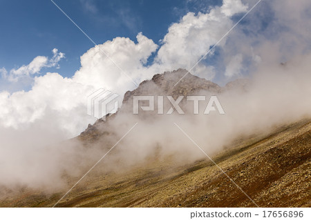 fog and cloud mountain under mist the morning fog and cloud mountain under mist the morning 17656896
