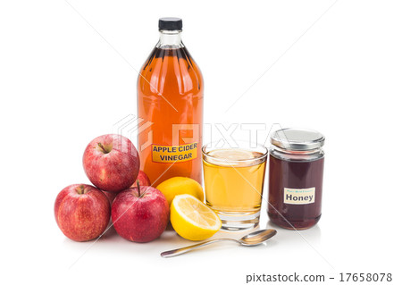 Apple cider vinegar with honey and lemon Apple cider vinegar with honey and lemon 17658078