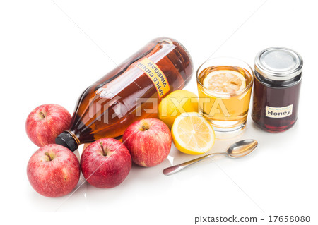 Apple cider vinegar with honey and lemon Apple cider vinegar with honey and lemon 17658080