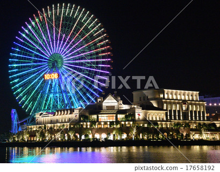 摩天輪在晚上 17658192
