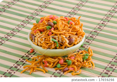 murukku or traditional indian snack on background. 17659298