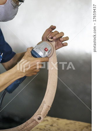 Wood processing woodworking craftworker craftwork handwork image material 17659437