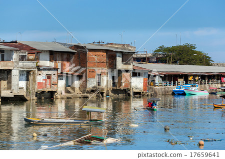 Straw poor houses by the river Straw poor houses by the river 17659641