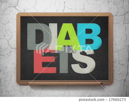 Healthcare concept: Diabets on School Board Healthcare concept: Diabets on School Board 17660273