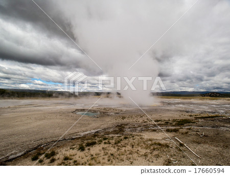 Fountain Paint Pot in Yellowstone National Park Fountain Paint Pot in Yellowstone National Park 17660594