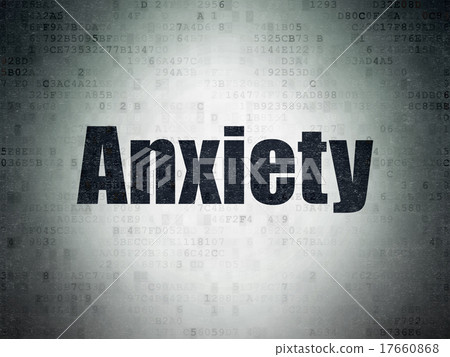 Health concept: Anxiety on Digital Paper Health concept: Anxiety on Digital Paper 17660868