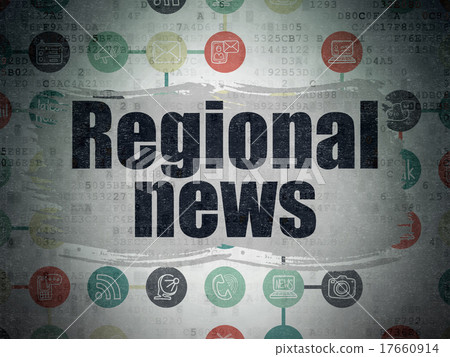 News concept: Regional News on Digital Paper 17660914