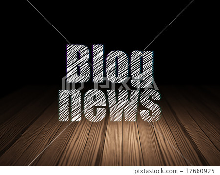 News concept: Blog News in grunge dark room News concept: Blog News in grunge dark room 17660925